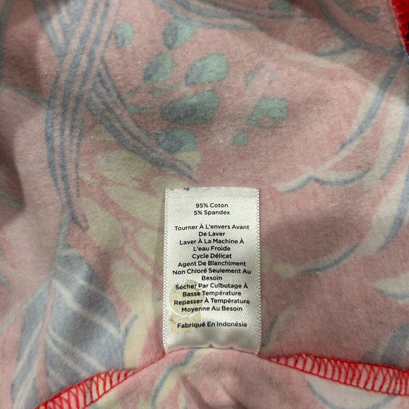 Talbots Pima Crewneck Tee - Jungle Leaves - Petite P - Picture 6 of 6